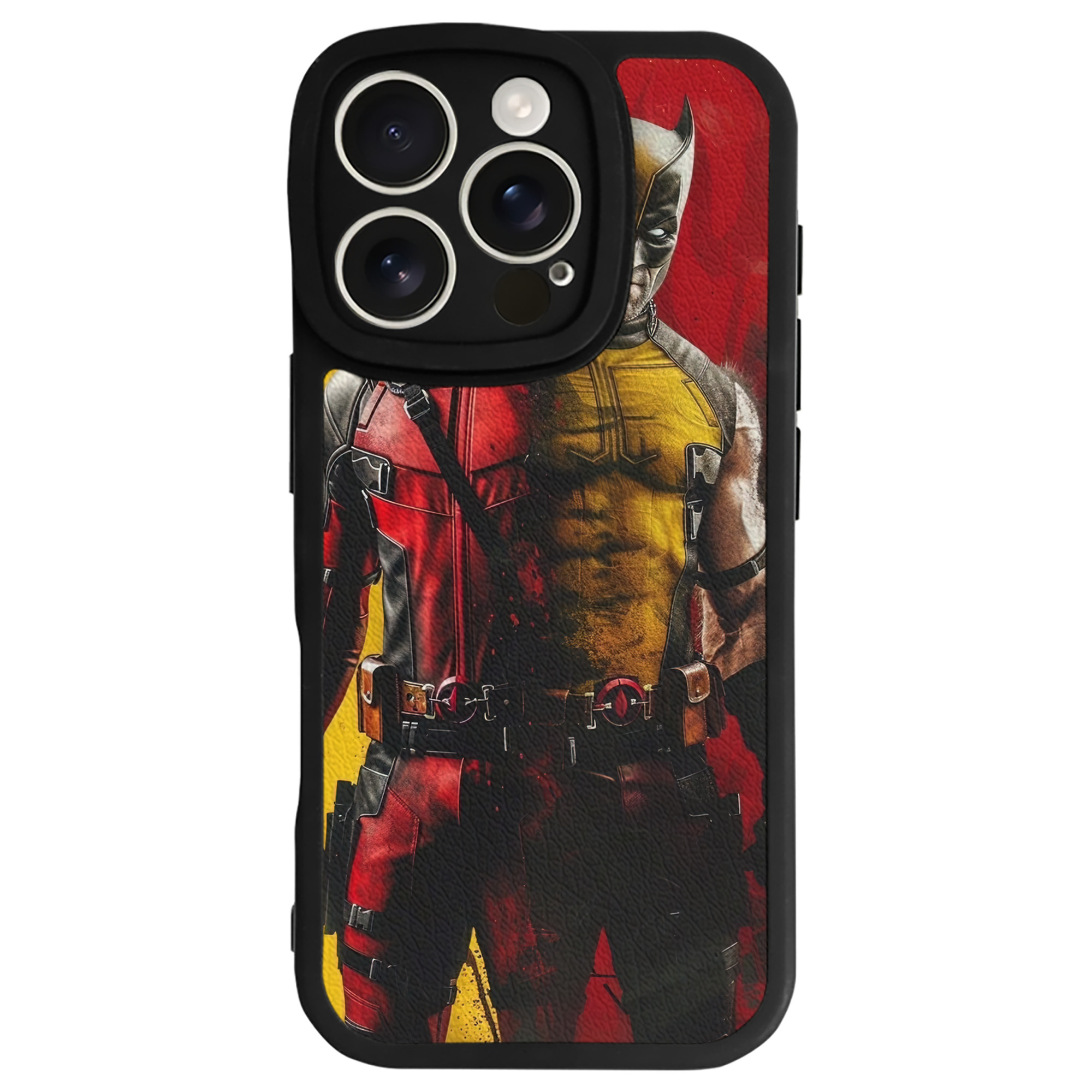 （画像用） Deadpool デッドプール 【iPhone 16シリーズ対応】シリコンスマホケース（レザー調） 材質：シリコン